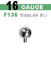 16 GAUGE ASTM F136 TI6AL4V ELI 000-120 INTERNAL THREAD BALL