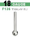 18 GAUGE TI6AL4V ELI ASTM F136 THREADLESS STRAIGHT BARBELL POST (UNIVERSAL STANDARD WITH 2.5MM FIXED BALL)